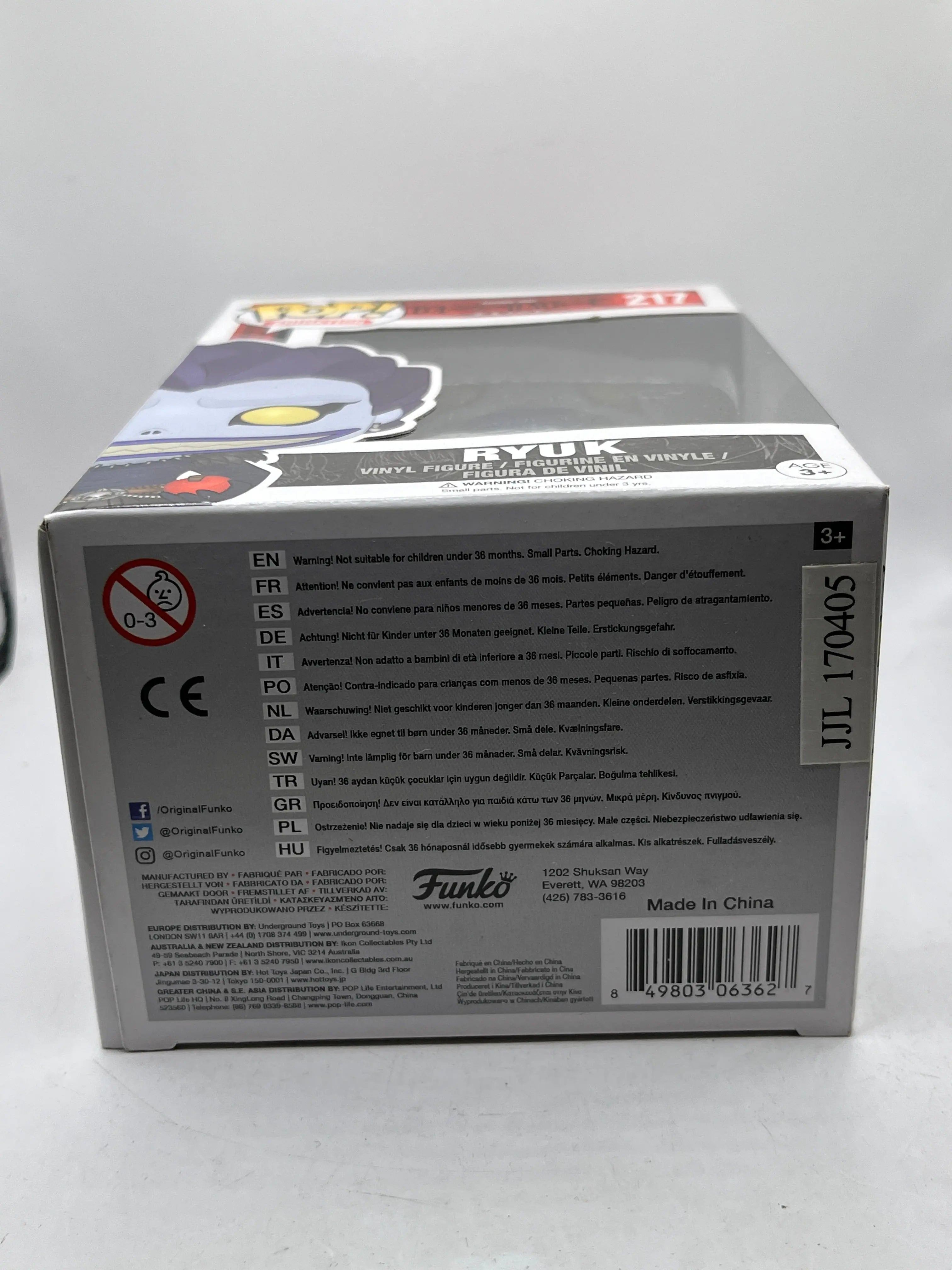 Funko POP! Animation Death Note - Ryuk #217 - Vinyl Collectable FRENLY BRICKS - Open 7 Days